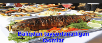 Baliqdan taom tayyorlash usullari